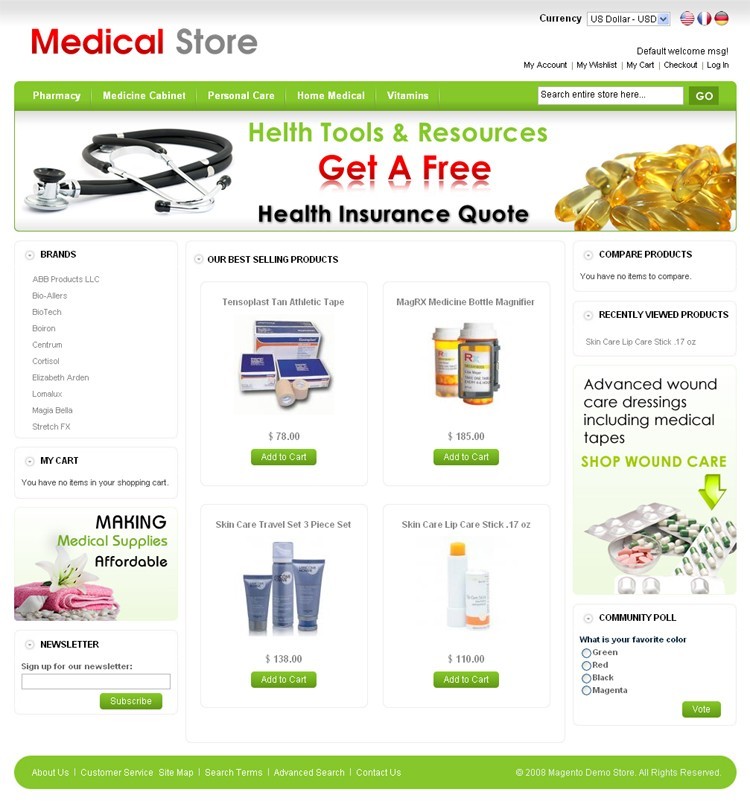 תבנית עיצוב Medical Store