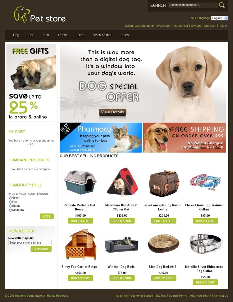 תבנית עיצוב Pet Store